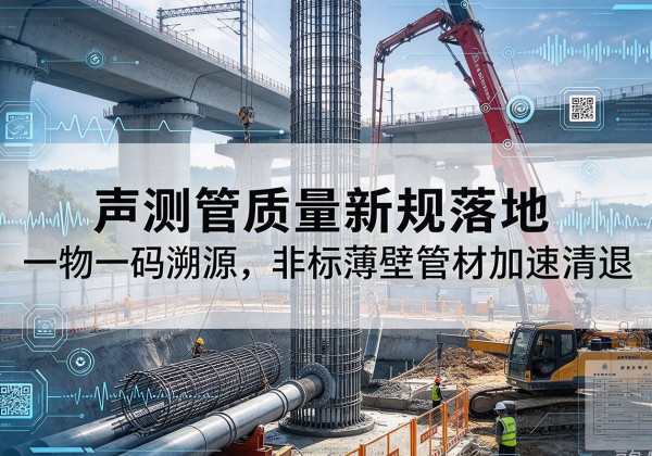 沛县声测管质量新规落地，一物一码溯源，非标薄壁管材加速清退
