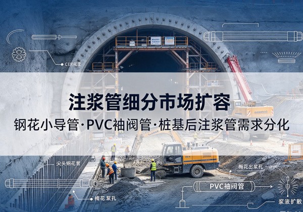 沛县注浆管细分市场扩容，隧道钢花小导管、PVC 袖阀管、桩基后注浆管需求分化